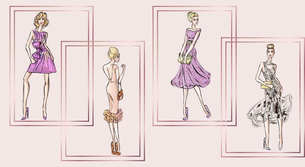 <center>Preview and Download<br>Allison's Fashion Sketches for<br>the Luxe Couture Dresses